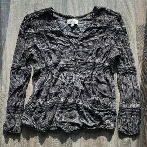 🍁 Knox Rose long sleeve patterned Blouse 🍁